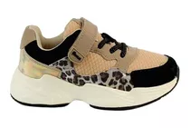 Zapatilla A Correr Beige Ficcus