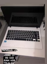 Notebook LG P420 Core I3 4gb / Ssd Tela 14