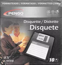 Caixa Lacrada C/ 10 Disquete 3.5  1.44mb Floppy Disk Novo