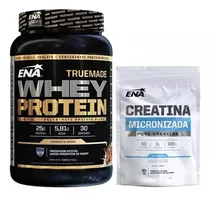 True Made Whey Protein 2lbs + Creatina Micronizada 300g Ena Sabor Cookies & Cream