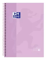 Caderno Universitário Europeanbook 1 Lavanda Pastel Oxford