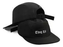 Boné Five Panel Thug Life Skatista Fitão Aba Reta