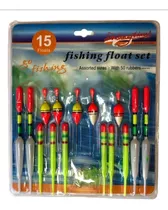 Flotador Boya Cebo Pesca Portatil Outdoor Set 15 Unidades