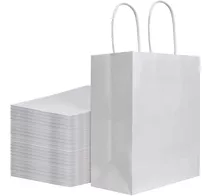 Bolsas De Papel Kraft Lisas Mediana X100u Calidad Superior!