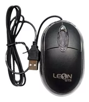 Mouse Óptico Usb Preto Leon Gts - Leon-450