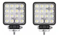 Faro Led Auxiliar 16 Led 48w Cuatri 4x4 Agro Off Road El Par