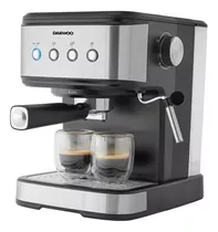 Cafetera Espresso 1,5lts Daewoo Automática Acero Inoxidable! Color Plateado