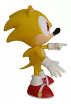 Boneco Sonic Amarelo Articulado Action Figure Grande 25cm