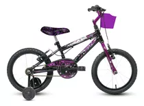 Bicicleta Infantil Aro 16 Feminina Wandinha Boneca C Rodinha