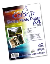 Papel Fotográfico A4 Resma De 20 Hojas De 180g Calidad A ®