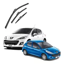 Kit Limpador De Parabrisa Silicone Chuva Peugeot 206 E 207