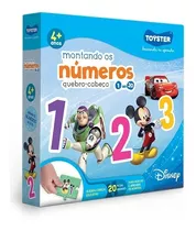 Quebra Cabeça Educativo Montando Os Números Disney - Toyster