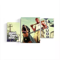 Cuadro Gta 5 Grand Theft Auto V Gamer Geek Videojuego Game