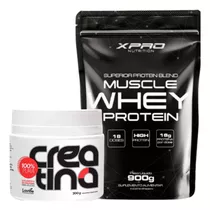 Kit Mais Vendido Do Mercado Creatina Pura + Whey + Músculos