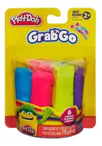 Massinha Play Doh Bastao Grab N Go Com 6 Cores Hasbro A2762