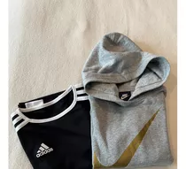 Lote Ropa Deportiva T Xs/ 4, Remera adidas, Buzo Nike