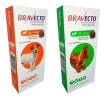 Antipulgas Bravecto 4.5 A 10 Kg + Bravecto 10 A 20 Kg - Pack