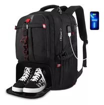 Mochila Gym Con Compartimento Para Zapatos, Mochila De Viaje Grande Para Hombre Y Mujer, Mochila Para Laptop De 17 Pulgadas