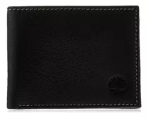 Billetera Negra Slim Fold De Cuero Timberland