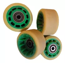 4 Ruedas De Agarre Roll-line Fox Con Rodamientos Abec 5