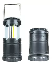 Farol Camping Pesca Caza Led Plegable A Pilas Garageimpo Color Negro