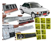 Adesivos Escort Xr3 87 - Cofre, Motor E Para-brisa