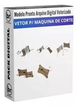 Pacote Vetores Chaveiro Modelo 1 Laser Router Cnc