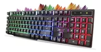 Kit Teclado Mouse Gamer Rgb Semi Mecanico Multimidia