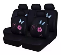 Funda Cubre Asiento Auto Flor Mariposa - Envio Gratis