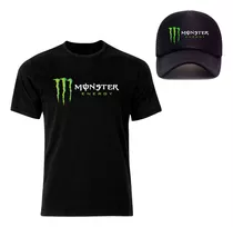 Combo Remera Algodón + Gorra Regulable Monster 