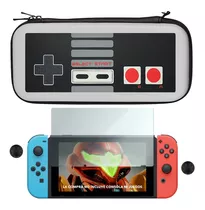 Estuche Nintendo Switch + Mica + Thumbs | Envio Gratis | Case Funda Nes Protector Pikachu | Solo Switch «normal» No Lite