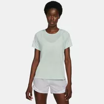 Remera Para Mujer Nike Dri-fit Race Verde