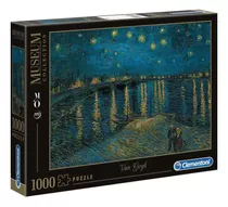 Quebra-cabeça Clementoni Museum Collection Van Gogh  - Notte Stellata Sul Rodano 39344 De 1000 Peças