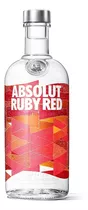 Absolut Ruby Red Vodka Suecia Botella De 750 Ml Pomelo