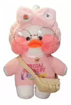 Peluche Pato Tik Tok Lalafanfan 30cm Incluye Ropa Accesorio