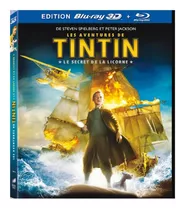 Blu-ray Las Aventuras De Tintín En 3d Y 2d, Doble Con Guante En Relieve