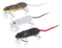 3pcs Soft Hollow Body Mice Rat Top-wasser Fishing Bass Baits