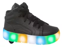 Tenis Masculino Com Rodinha E Luz Led Diversão Menino Patins