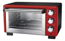 Forno De Bancada Elétrico Oster Convection Cook Tssttv7118 18l Vermelho 110v