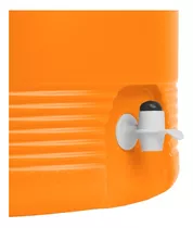 Termo 19 Litros 5 Galones Nyc Naranja Dispensador De Botón