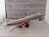 Antigo Boeing Super Jet Twa Marx Toys Anos 70