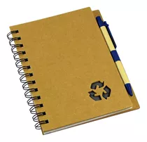 50 Cuaderno Ecológico Tapa Dura Con Lápiz Ecológico