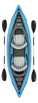 Kayak Inflable Champion 2p Con Remos Bestway Color Azul