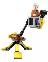 Bloco Montar Time Construção Compatível Lego Guindaste Pinça
