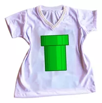 Camiseta Camisa Personalizada Infantil Do Super Mario Mod58