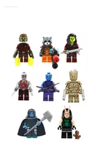 Lote 8 Minifiguras Guardiões Da Galáxia  Compatível Lego 