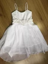 Vestido Nena Blanco. Talle 6. Perfecto Estado, Un Solo Uso