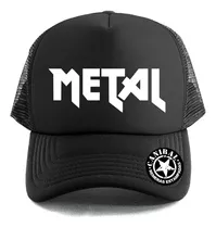 Gorras Trucker Heavy Metal Logo Remeras Estampadas Canibal