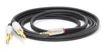 Cable Audio Pro Plug 3, 5 Stereo  A  Dos 6,5 Mono X 1 Mts