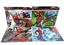 Kit 4 Quebra Cabeça Infantil De 63pç Homem Aranha Spider Man